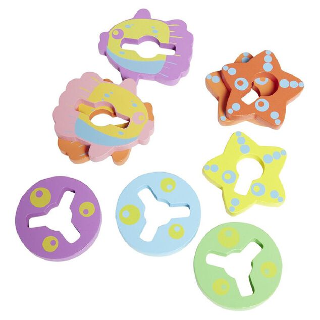 Jeu d'&eacute;veil Empil'&ocirc; type Montessori en bois