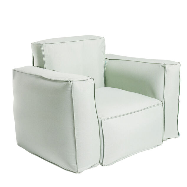 Accoudoir gonflable Burbuja x2 modulable d&eacute;perlant d&eacute;houssable vert 70x20xH55cm