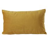 Housse de coussin velours 30x50cm jaune