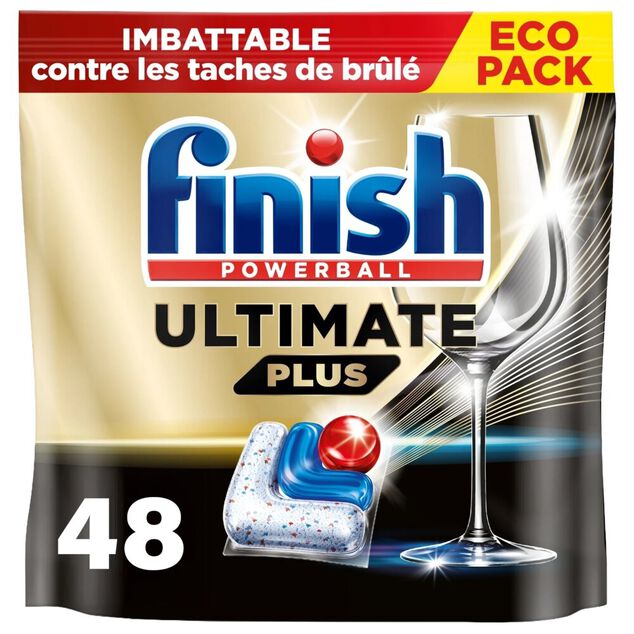 Tablette lave-vaisselle x47 Finish Powerball Ultimate Plus r&eacute;gul