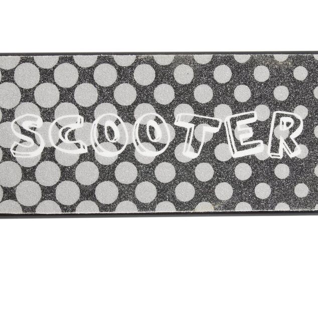 Trottinette enfant m&eacute;tal inscription Scooter pliable L34xH68-75,5cm