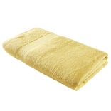 Drap de bain maxi 90x150cm coton jaune ocre