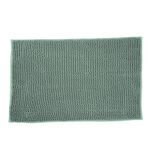 Tapis de salle de bain chenille vert 80x50 cm