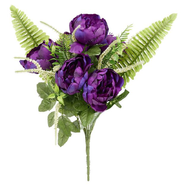 Piquet pivoine artificiel &Oslash;25xH45cm violet