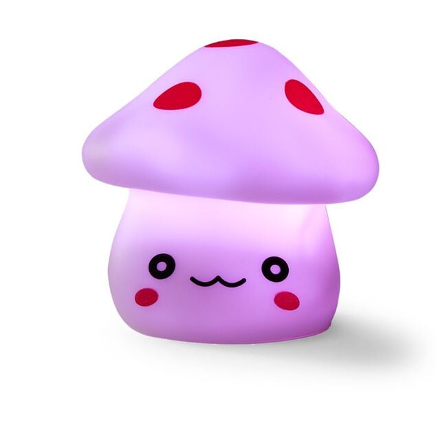 Veilleuse LED champignon Ø6xH6cm