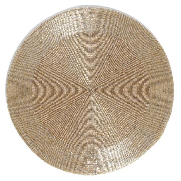 Set de table rond brillant &Oslash;33cm - 4 mod&egrave;les