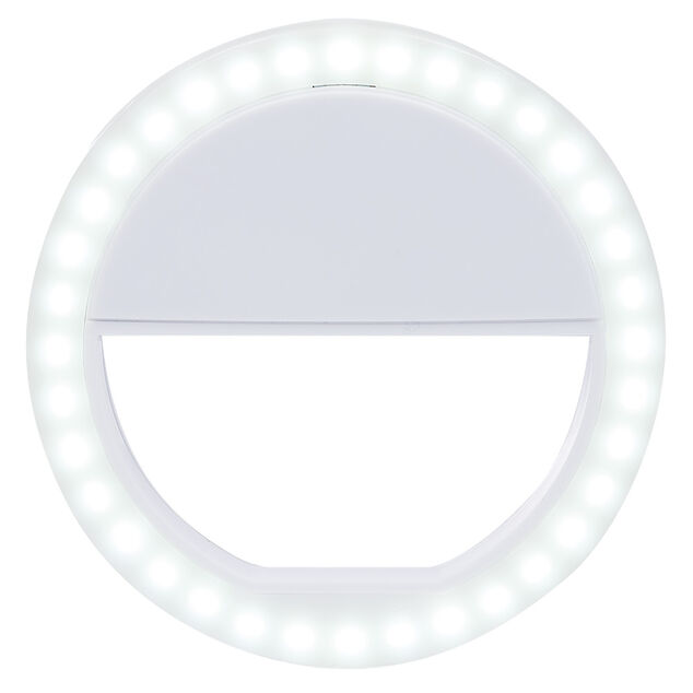 Anneau lumineux pour selfie blanc