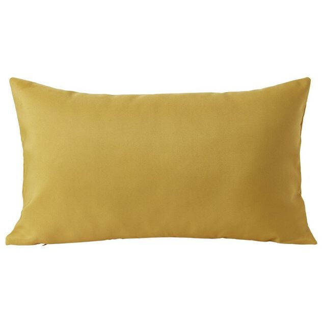 Housse de coussin polyester 30x50cm jaune
