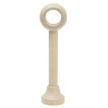 Support de tringle long &agrave; oeil en bois naturel &Oslash;28mm