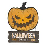 Pancarte Citrouille Halloween Party d&eacute;coration Halloween