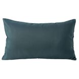 Housse de coussin polyester 30x50cm bleu