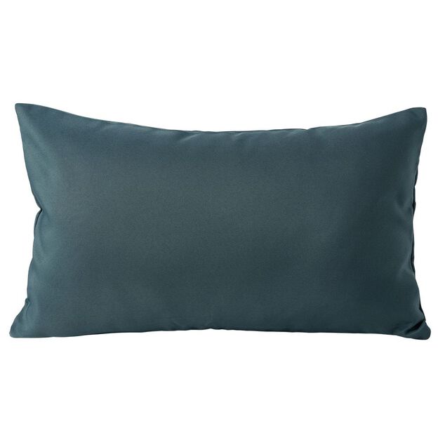 Housse de coussin polyester 30x50cm bleu
