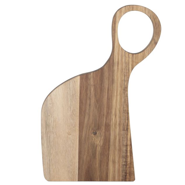 Planche de pr&eacute;sentation x2 courb&eacute;es en bois acacia 20x38cm