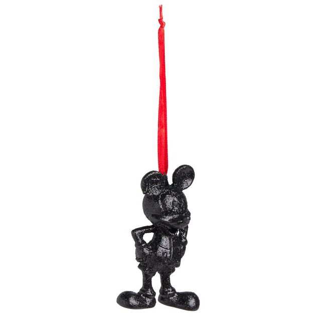 Figurine Mickey Disney paillet&eacute; noir &agrave; suspendre