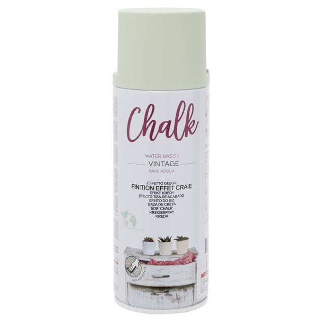 Peinture a&eacute;rosol Chalk effet craie 400 ml Vert