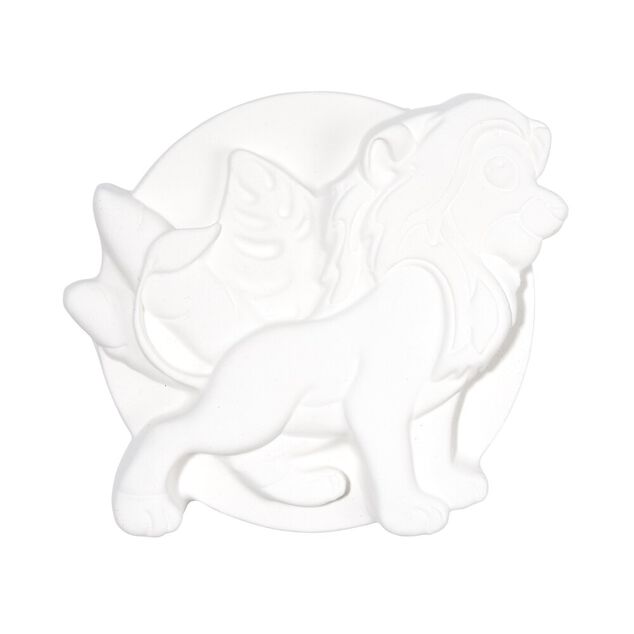 Lot de 3 figurines &agrave; peindre th&egrave;me savane - Peinture et pinceau inclus