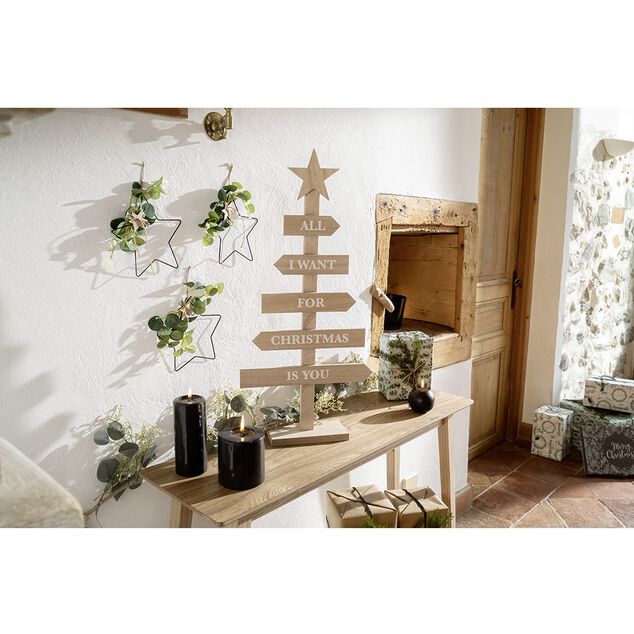 Sapin de Noël à poser en bois