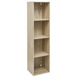 Structure Box Cube 4 cases 35x30x137cm bois naturel