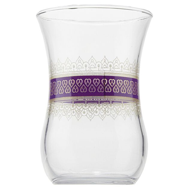 Verre &agrave; th&eacute; x6 verre motif oriental Touareg 11.5cl