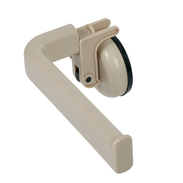 Porte papier toilette &agrave; ventouse gris