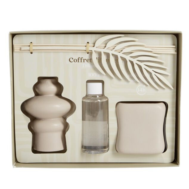 Coffret senteur bougie diffuseur et recharge (3 mod&egrave;les)