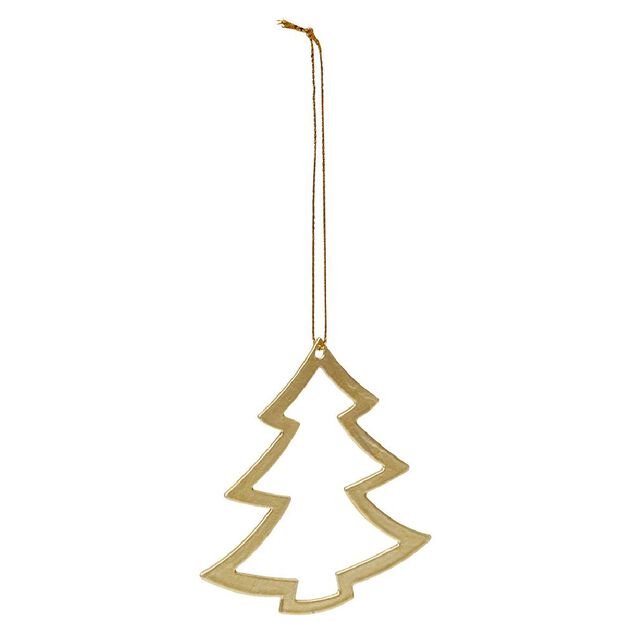 D&eacute;coration en m&eacute;tal dor&eacute; &agrave; suspendre