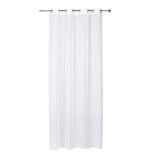 Voilage à oeillets quadrillage blanc