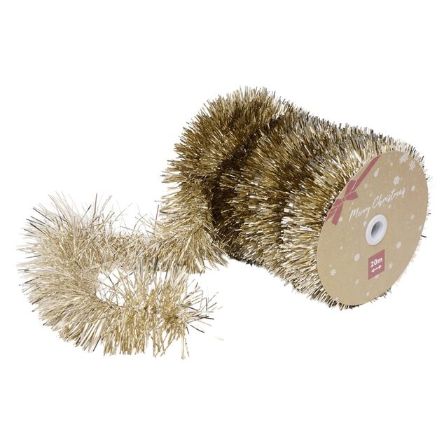 Guirlande de No&euml;l XL dor&eacute; 20m