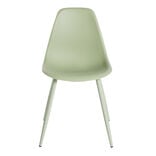 Chaise First métal et plastique vert 42,5xP50xH78,5cm