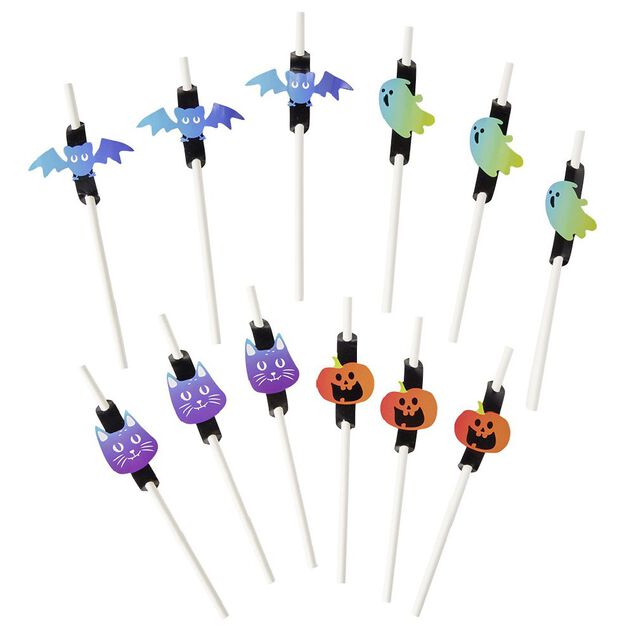 Paille Halloween x12