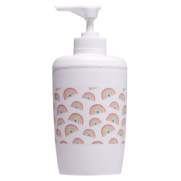 Distributeur de savon motif arc en ciel &Oslash;7xH15,6cm