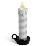 Bougie LED flamme effet fondant avec support (3 mod&egrave;les)