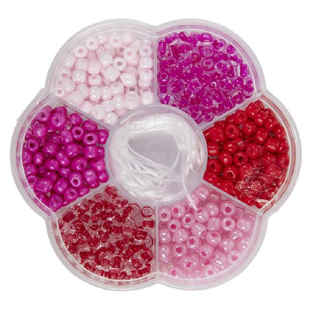 Boîte de perles multicolores 30g