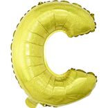 Ballon forme lettre C aluminium (2 modèles doré ou argenté)