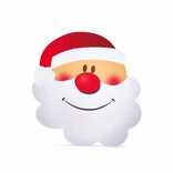 Set de table et dessous de verre forme tête de Père Noël