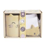 Mug céramique avec chaussettes coton motif animaux kawaii T36/40 (2 modèles)