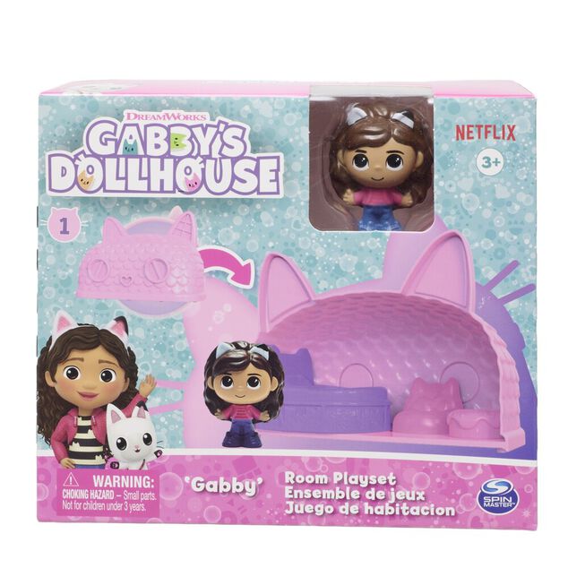 Maison magique de Gabby avec accessoires plastique rose 18x8xH15cm