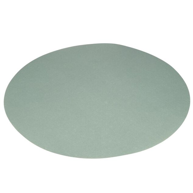 Set de table rond x8 en papier uni vert c&eacute;ladon &Oslash;38cm