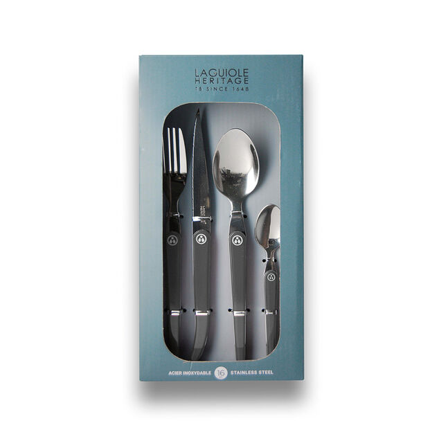 Ménagère Laguiole Evolution 16 pièces turquoise