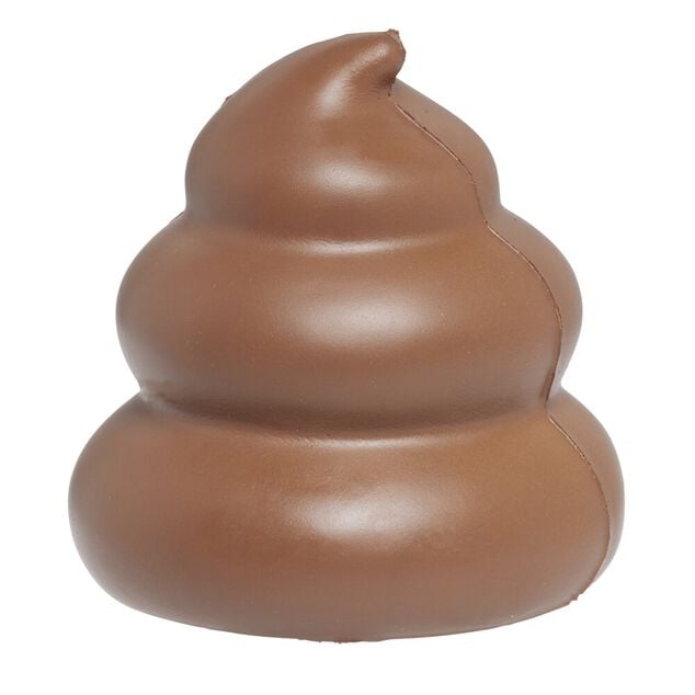 Balle anti-stress forme crotte &Oslash;6,5xH7cm (plusiers mod&egrave;les)