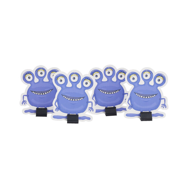 Pistolet tir rapide rondelle mousse x10 avec cible extraterrestre x4