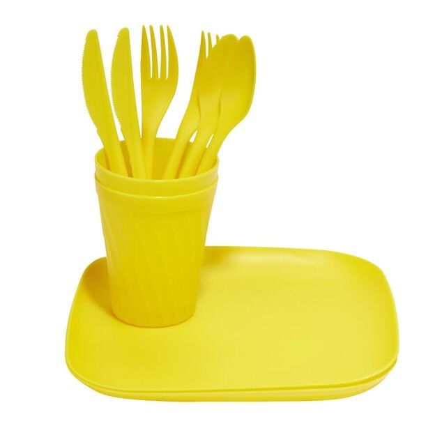 Set pique-nique pour 2 personnes en plastique 10 pi&egrave;ces (3 mod&egrave;les)