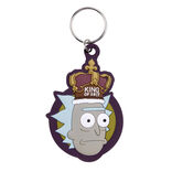 Porte clé Rick et Morty caoutchouc marron