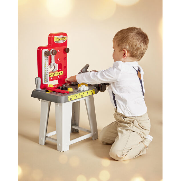 &Eacute;tabli bricolage enfant avec 19 accessoires