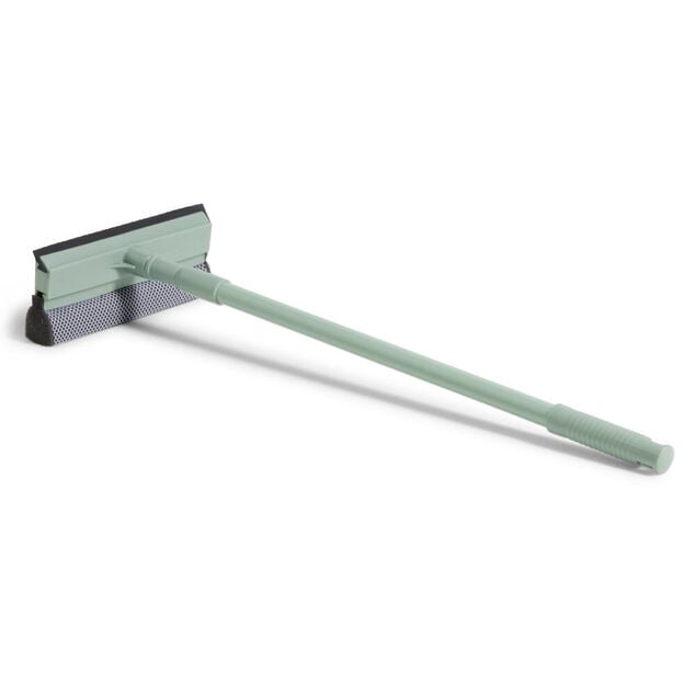 Raclette sol manche telescopique bleu