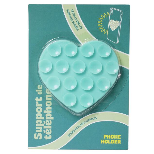 Ventouse t&eacute;l&eacute;phone silicone pour surface vitr&eacute;e (6 mod&egrave;les)