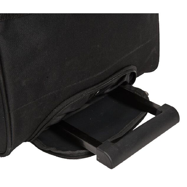 Sac de voyage trolley noir &agrave; roulettes