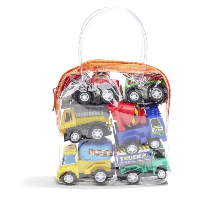 Lot de 6 jouets v&eacute;hicules de chantier
