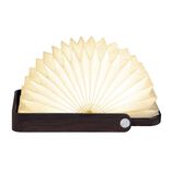 Lampe accord&eacute;on papier et bambou 11,5x10,3xH17,5cm