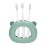 Support 3 brosses &agrave; dents enfant vert